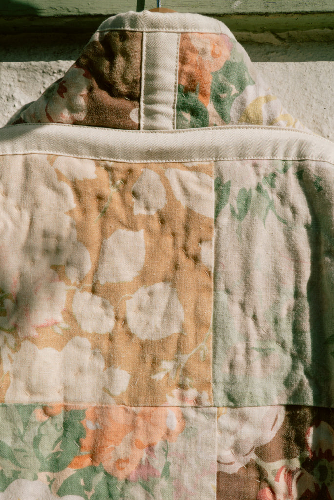 Dahlias Juniper Cropped Coat