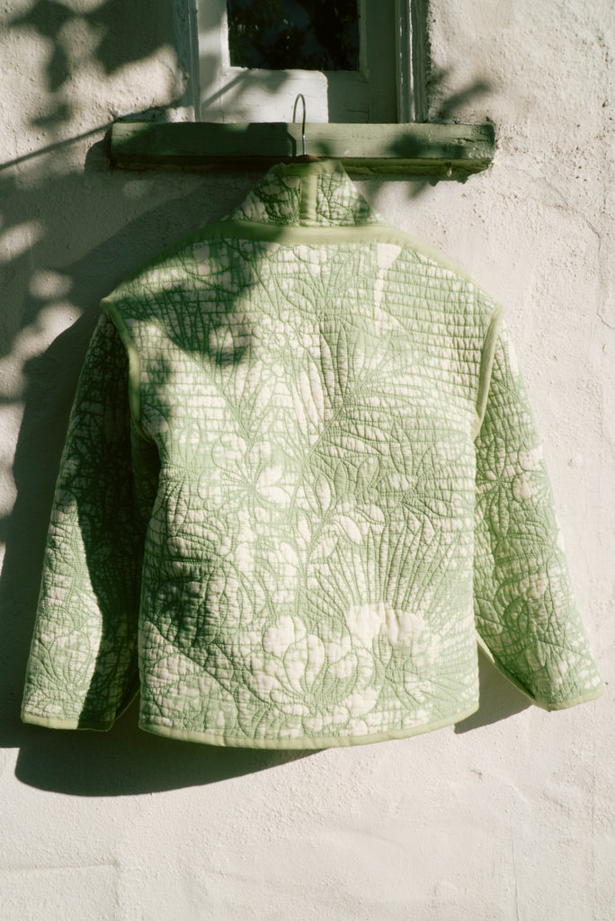 Tropical Lime Juniper Cropped Coat
